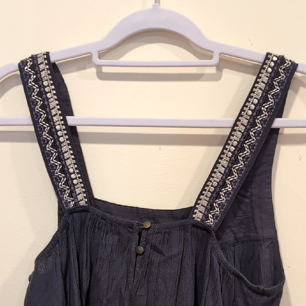 American Eagle Outfitters Black Square Neck Mini Sundress - Picture 5 of 5